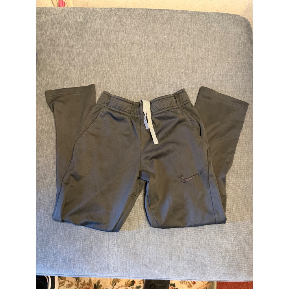 Nike Dri-FIT Athletic Pants Boys‎ Medium Gray Training Joggers Drawstring